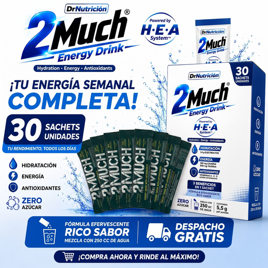 2MUCH Powered by HEA System (30 Unidades) – Tu Plan de Energía Mensual